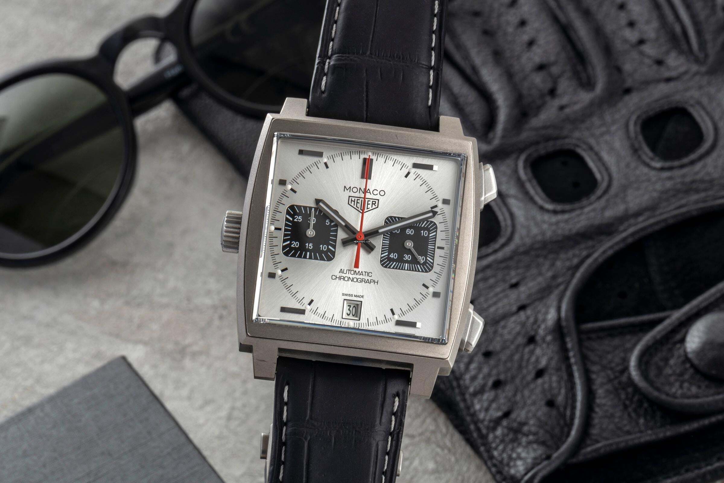 TAG Heuer Monaco Chronograph Titan Automatik Ref. CAW218B.FC6496 Limited