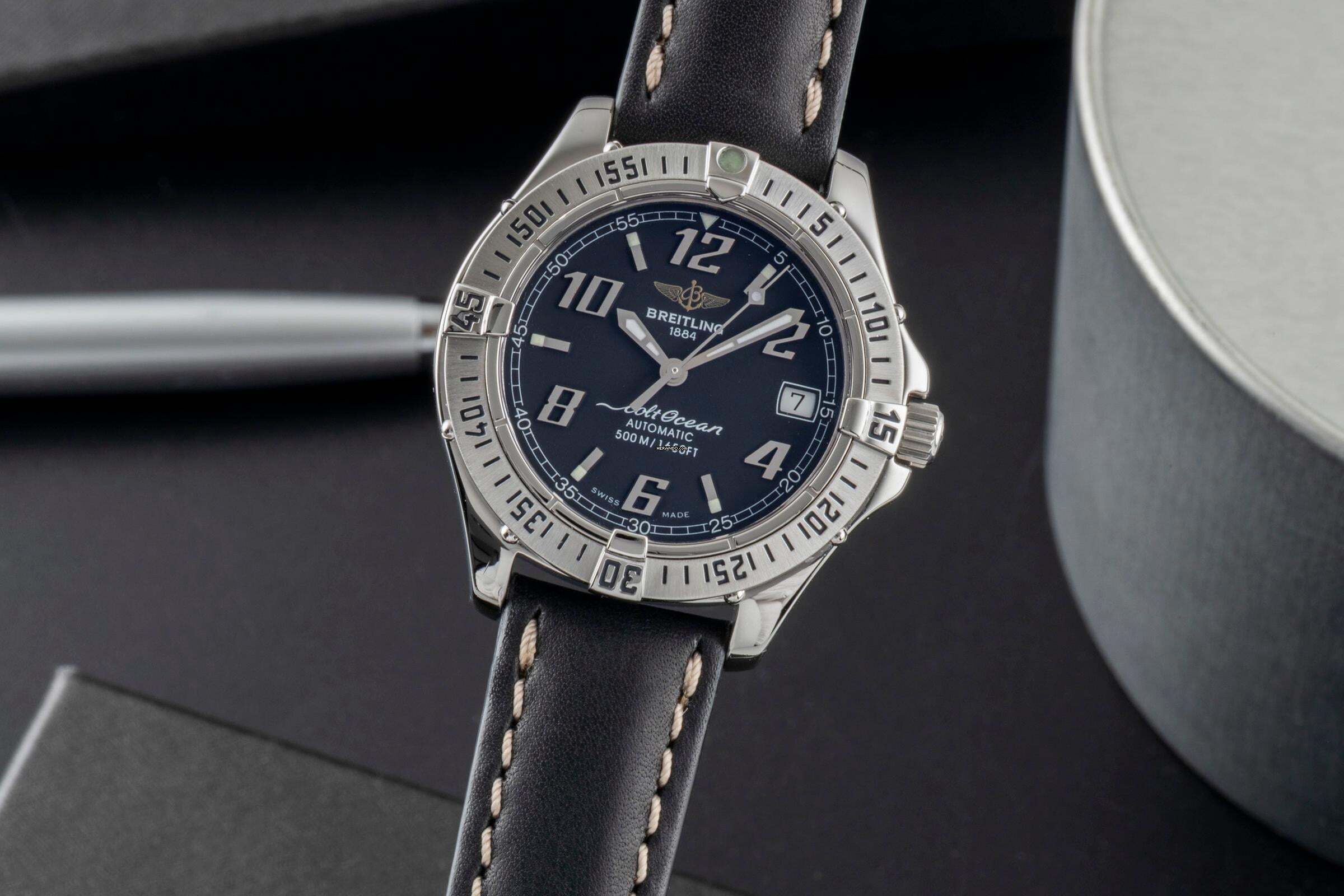 Breitling Colt Automatic Chronometer 500M roestvrij staal automatische herenhorloge Ref. A17350