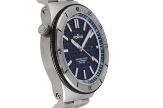 Thumbnail von Fortis Marinemaster M-44 Ocean Blue Stahl Automatik Herrenuhr Ref. F8120022 B&P