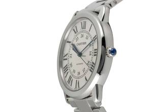 Thumbnail von Cartier Ronde de Cartier Solo De Cartier Automatik Datum Stahl Herrenuhr Ref. WSRN0012