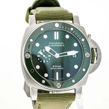 Thumbnail von Panerai Submersible Quarantaquattro Verde 44 – PAM 01287 – like NEW – 11/2022 Full Set