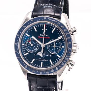  Omega Speedmaster Moonphase Moonwatch 44 – 304.33.44.52.03.001 – like NEW – 01/2018 Full Set 