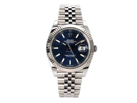  Rolex Datejust 41 Ref. 126334 Edelstahl / Weißgold Blau Jubile-Band 