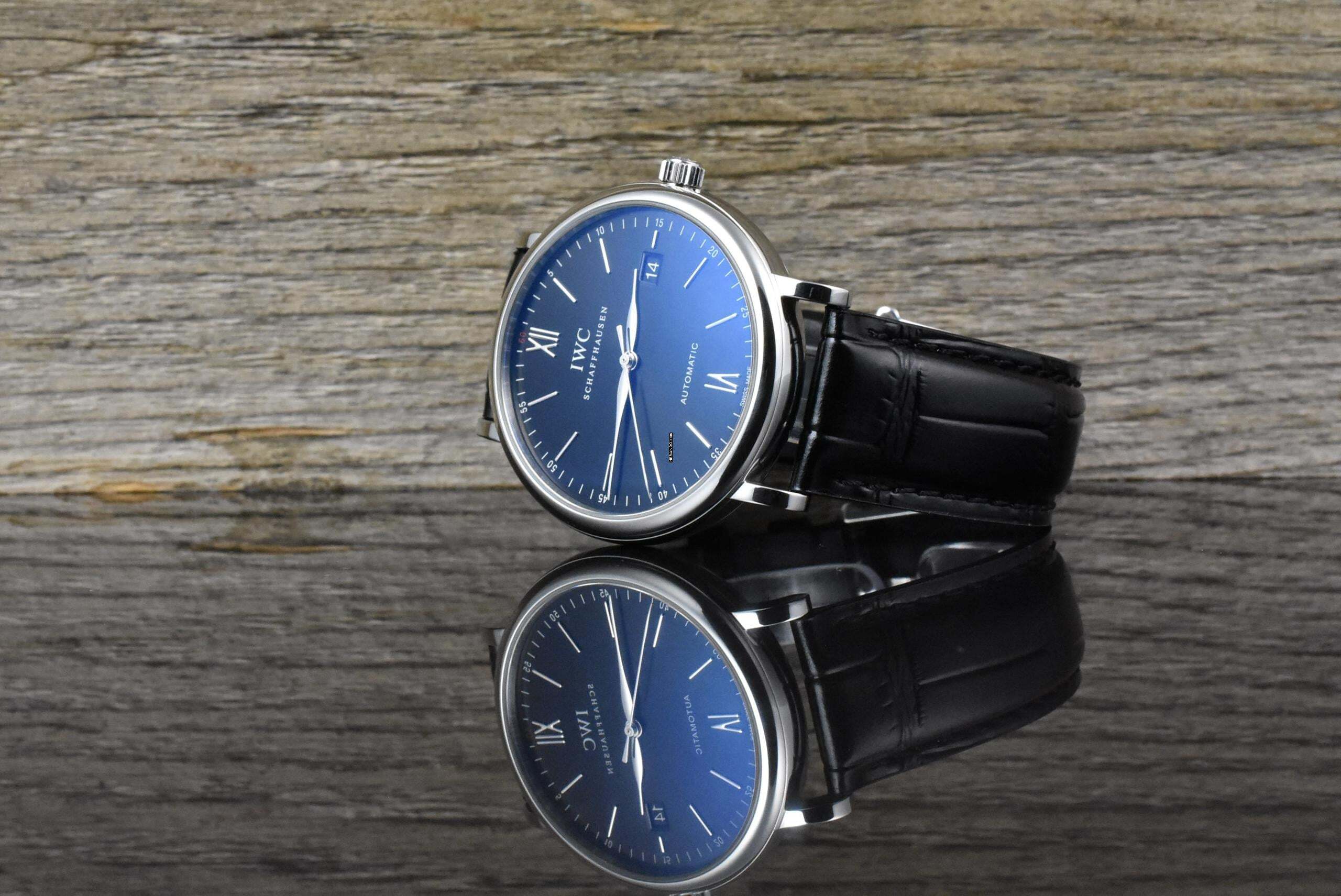 IWC Portofino Automatic 40 Black Dial - Zertifikat 2018