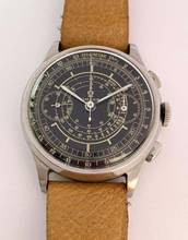 Thumbnail von Omega Classic Serviced Vintage 33.3 Chronograph Black Restord Sector Dial 38mm