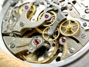 Thumbnail von Omega Classic Serviced Vintage 33.3 Chronograph Black Restord Sector Dial 38mm