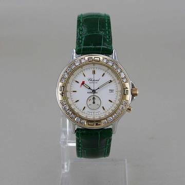  Chopard Mille Miglia Edelstahl/18k Gold Ø 31 mm Lünette orig. Brillantbesatz Top Zustand 