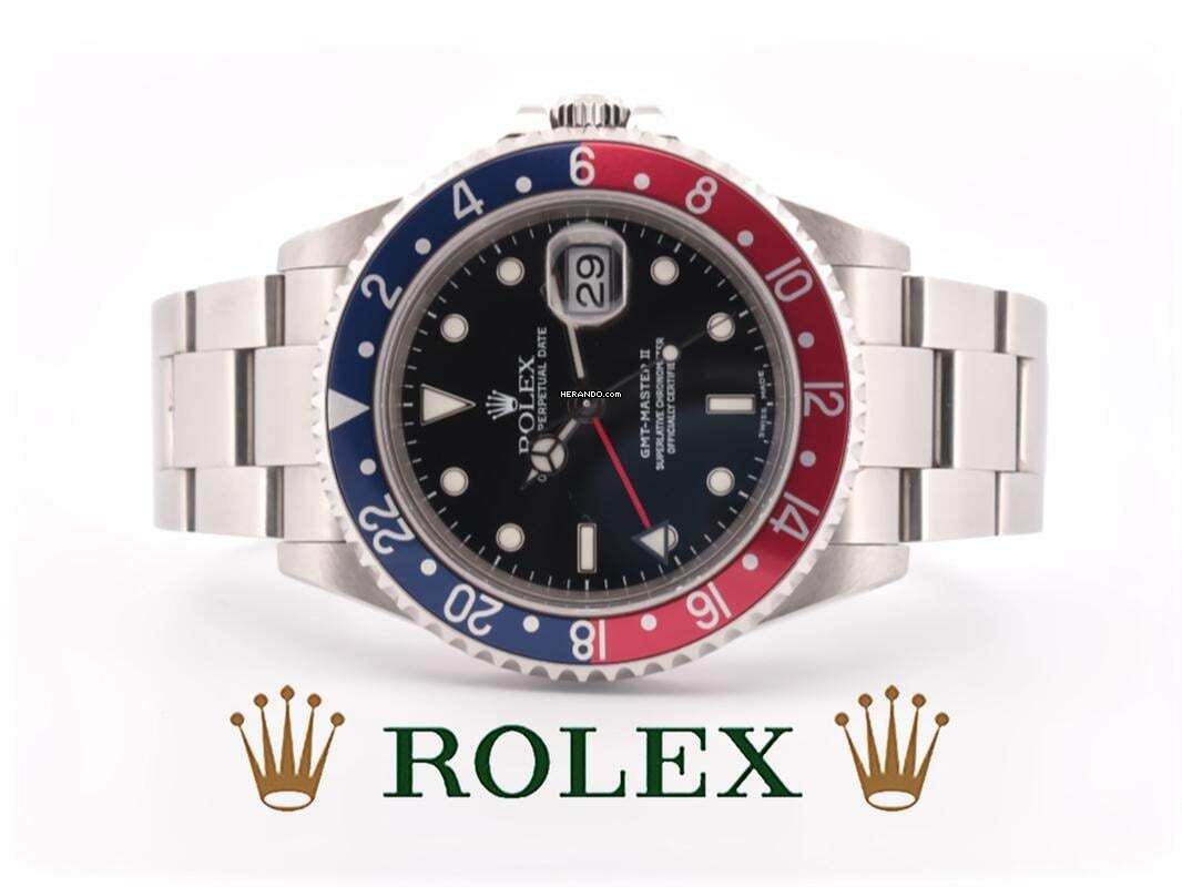 Rolex GMT-Master II LC 100 - TOP PEPSI - IM FULL SET