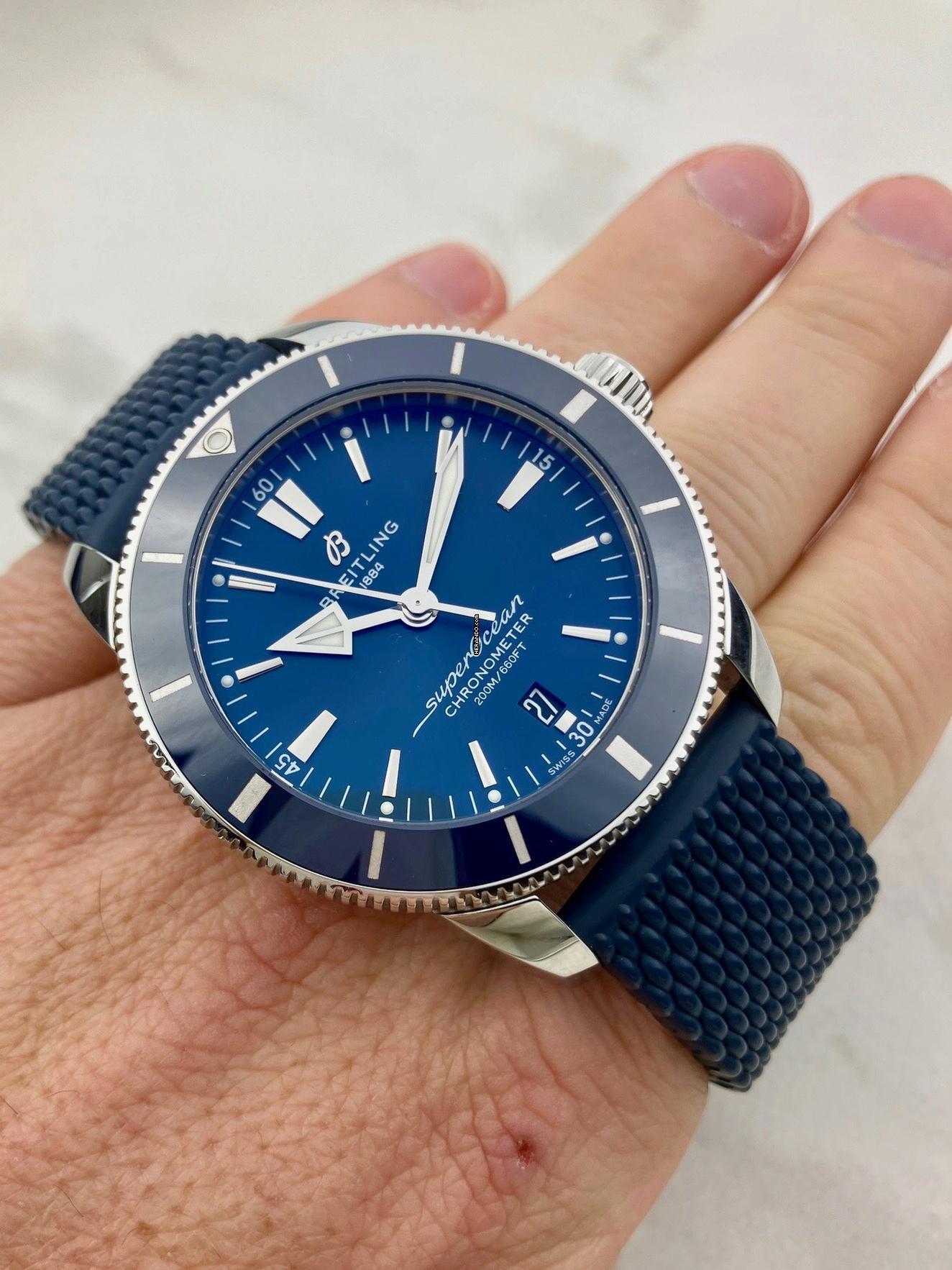 Breitling Superocean Heritage Blue-Blue / 44 mm / Pełny zestaw