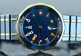 Thumbnail von Corum Admiral's Cup 99.810.31 V-52 | Full Set 1993 | blue Steel & Gold