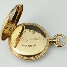 Thumbnail von A. Lange & Söhne Frühe Adolph Lange Taschenuhr Anno 1771 Qualität 1A 18k Gold mit Zertifikat Die Uhr ist in mehrfacher Hinsicht interessant...