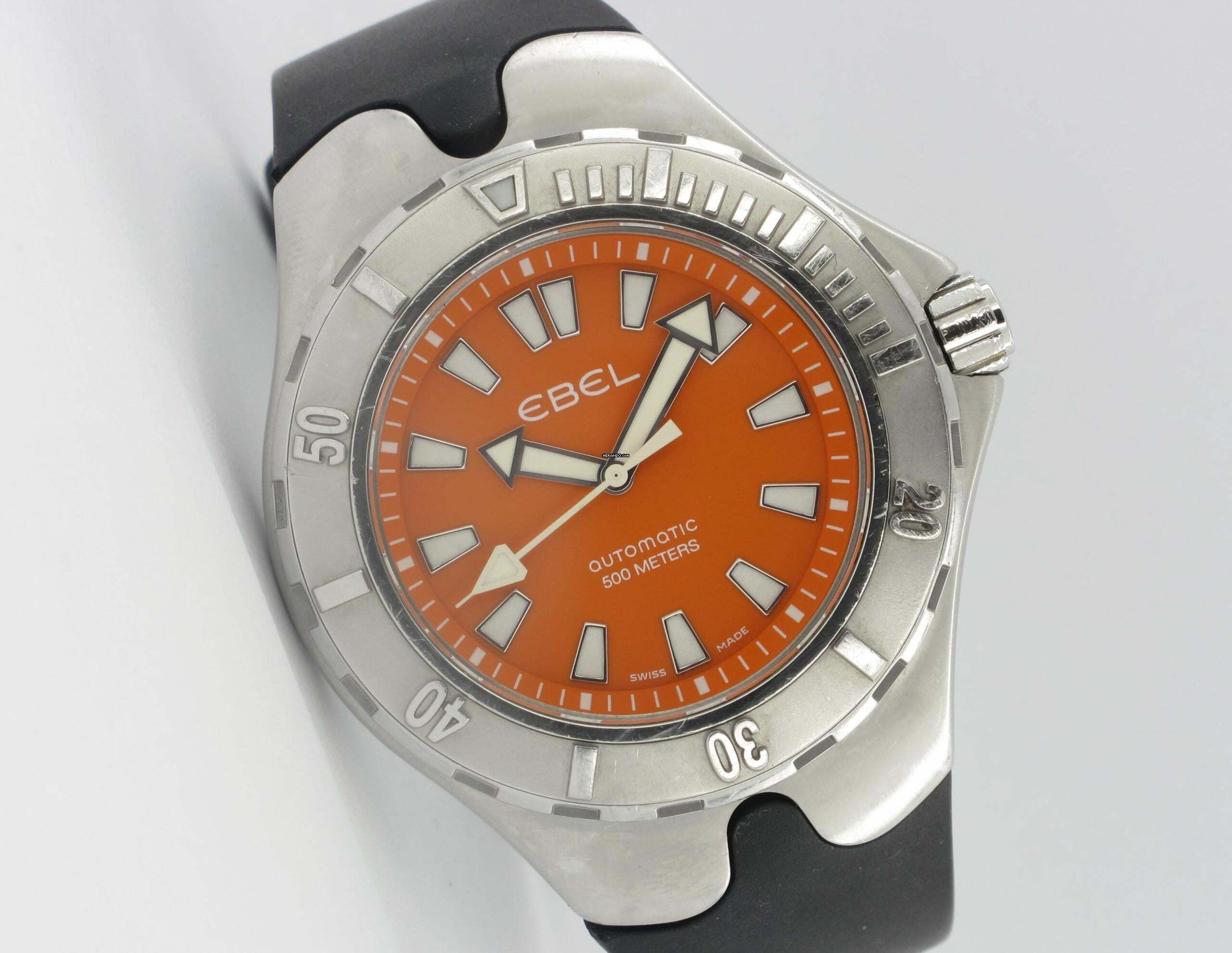 Ebel Sportwave Aquatica 500M Orange Dial