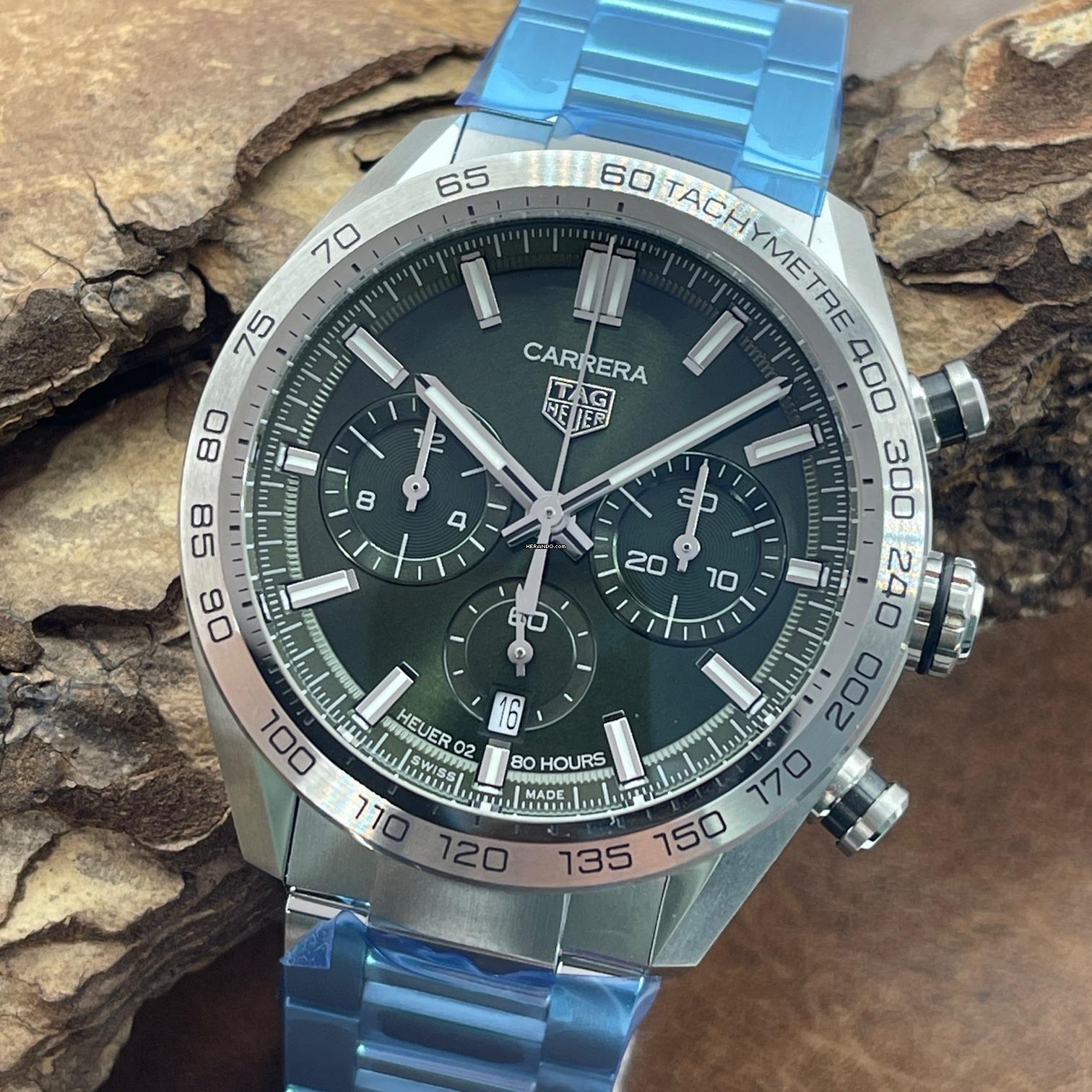 TAG Heuer Carrera Heuer-02T Carrera Cronografo Calibre 02 - NUOVO - COMPLETO 2023 - Ref. CBN2a10.ba0643