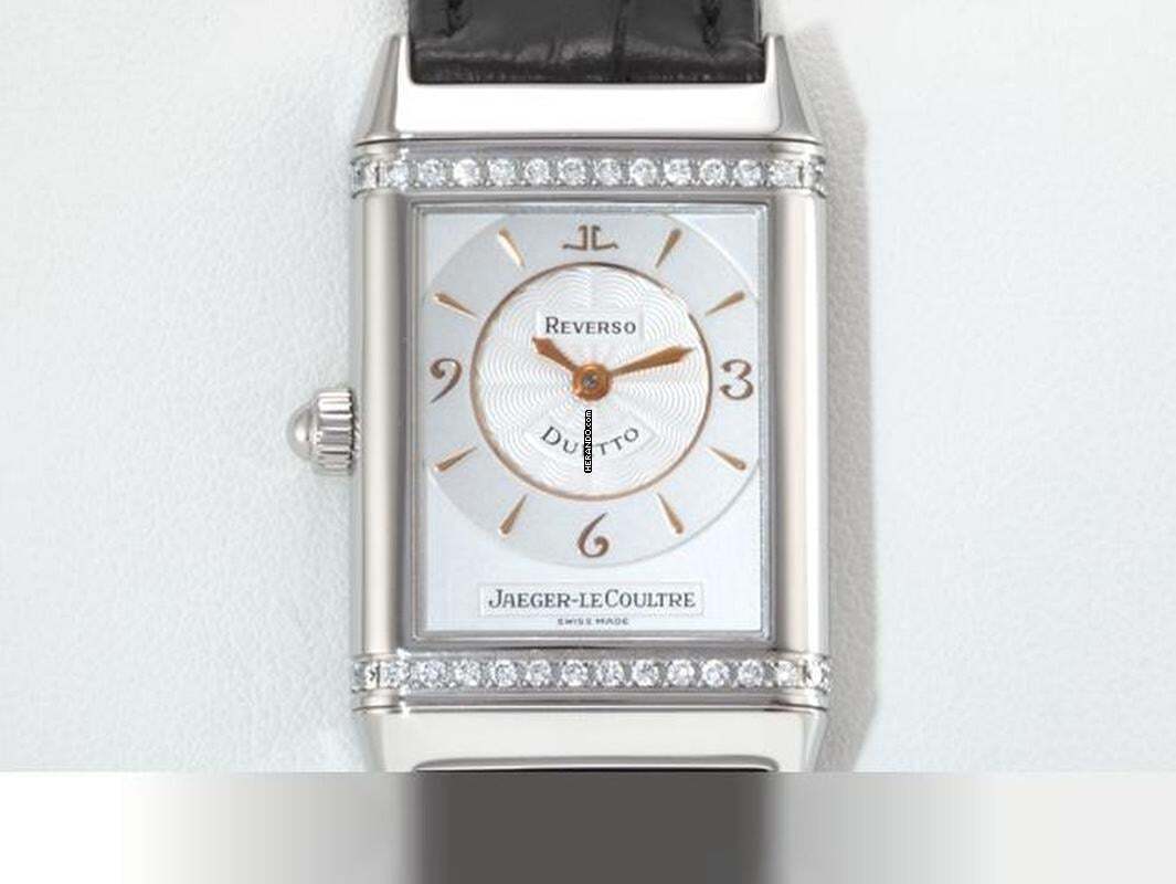 Jaeger-LeCoultre Reverso Duetto Medium 256.8.75 paslanmaz çelik, el ile kurmalı, elmaslar