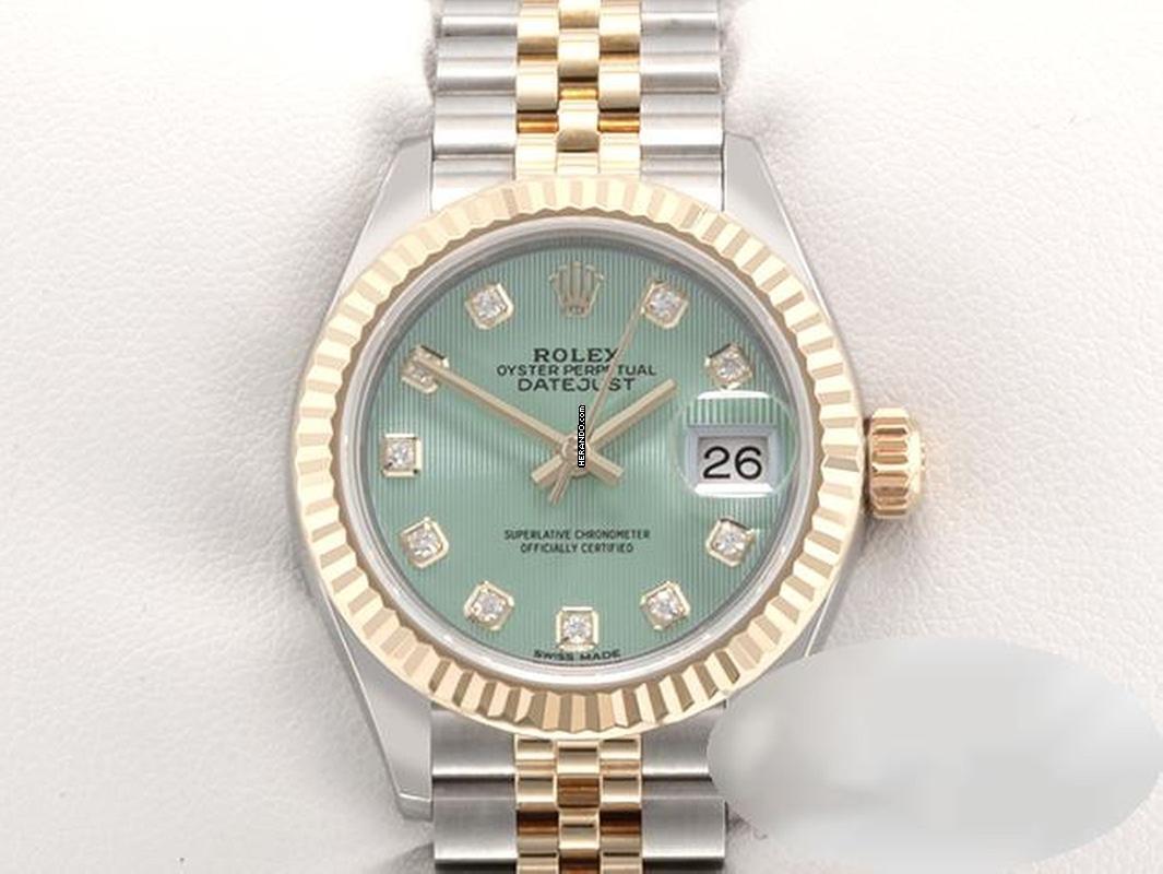 Rolex Lady-Datejust 28mm 279173 Edelstahl Gelbgold 750 Diamanten Automatik Stainless Steel 18kt Yellow Gold Jubilé-band Chronometer Oyster