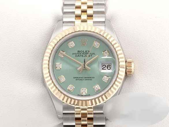Rolex Lady-Datejust 28mm 279173 stal nierdzewna, żółte złoto 750, diamenty, automatyczny, złoto