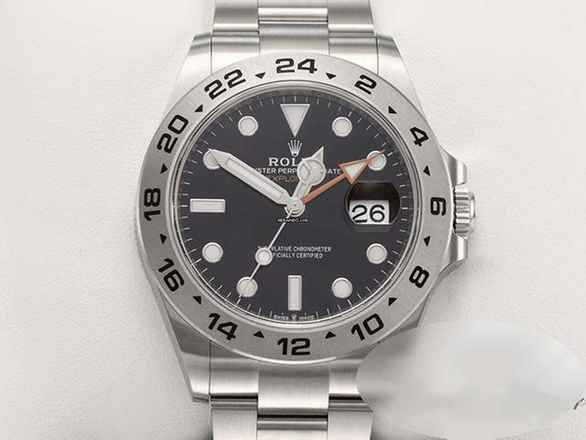 Rolex Explorer II 42mm 226570 2025 stal nierdzewna automatyczny stal Oyster-bransoleta chronometr czarna tarcza