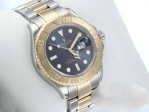 Thumbnail von Rolex Yacht-Master 40 40mm 16623 Stahl Gelbgold 750 Automatik 2007 Rolex-service: 2025 Stainless Steel 18kt Yellow Gold Oyster-band Chronometer Blue Dial