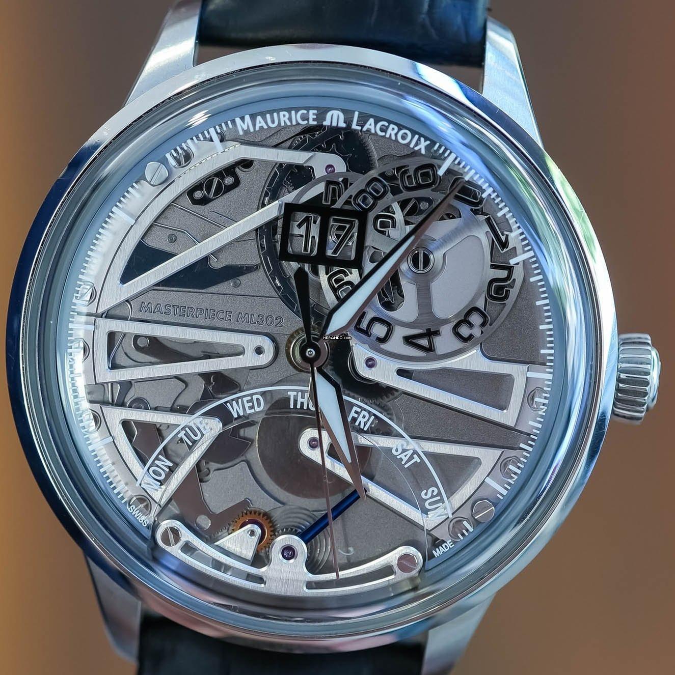 Maurice Lacroix 1975 MASTER GRAND DATE RETROGRADE NUOVO SET COMPLETO