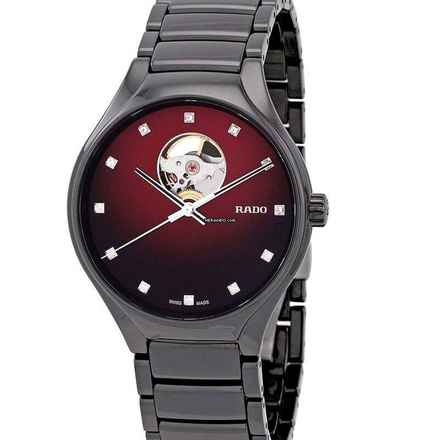 Rado True Secret Automatic Red Dial Reloj Unisex NUEVO CON COMPLETO SET