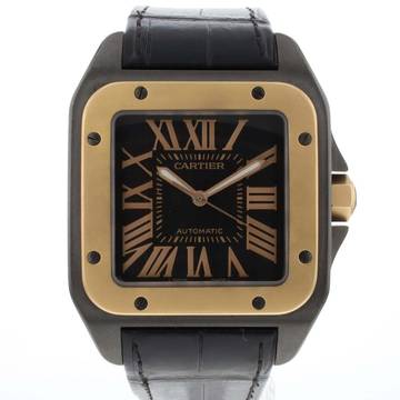  Cartier Santos 100 XL Blacksteel PVD Rose Gold 