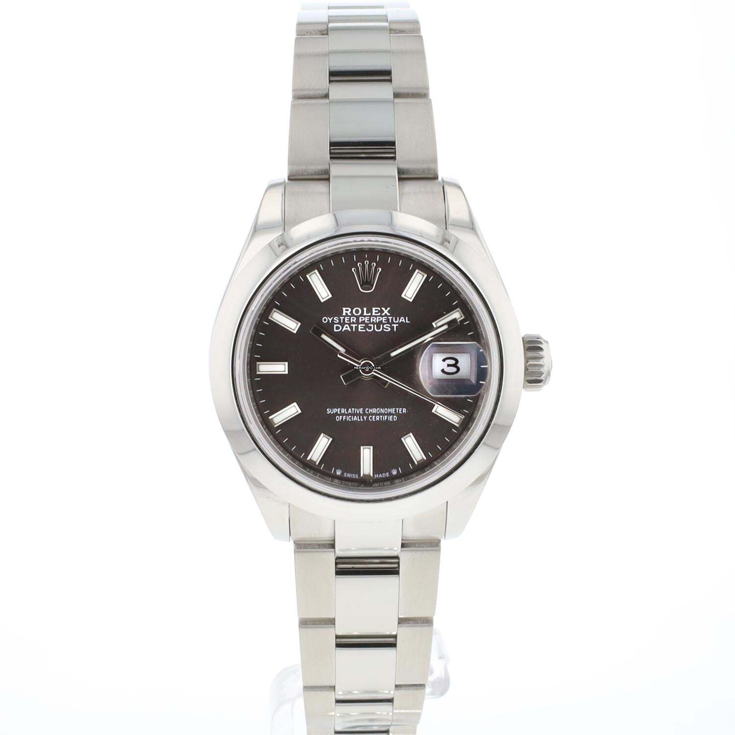 Rolex Lady-Datejust 28 Steel Oyster Grey Dial