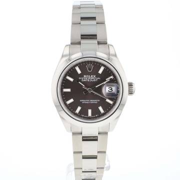 Rolex Lady-Datejust 28 Steel Oyster Grey Dial 