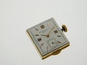 Thumbnail von Vacheron Constantin Tank Vintage Tank 18 Karat Gelbgold RARE Kaliber V 458 Handaufzug 25 x 35 mm unpolished original condition Rare C 458