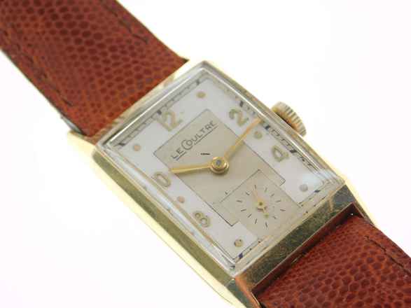 Jaeger-LeCoultre Classic Le Coultre Tank - vzácný vintage 14K žluté zlato Kalibr 438/4 C W raná Le Coultre pánské hodinky z masivního žlutého zlata