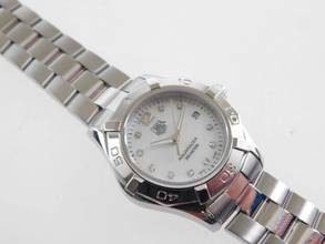 Thumbnail von TAG Heuer Aquaracer Lady Perlmutt Brillantblatt im Best Zustand mit frischem Tag Heuer Service 29mm Lady im Top Zustand volles Band