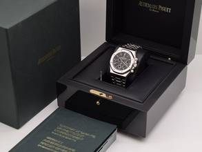 Thumbnail von Audemars Piguet Royal Oak Chronograph 26320st Schwarzer Chronograph 41mm Wie neu 2014