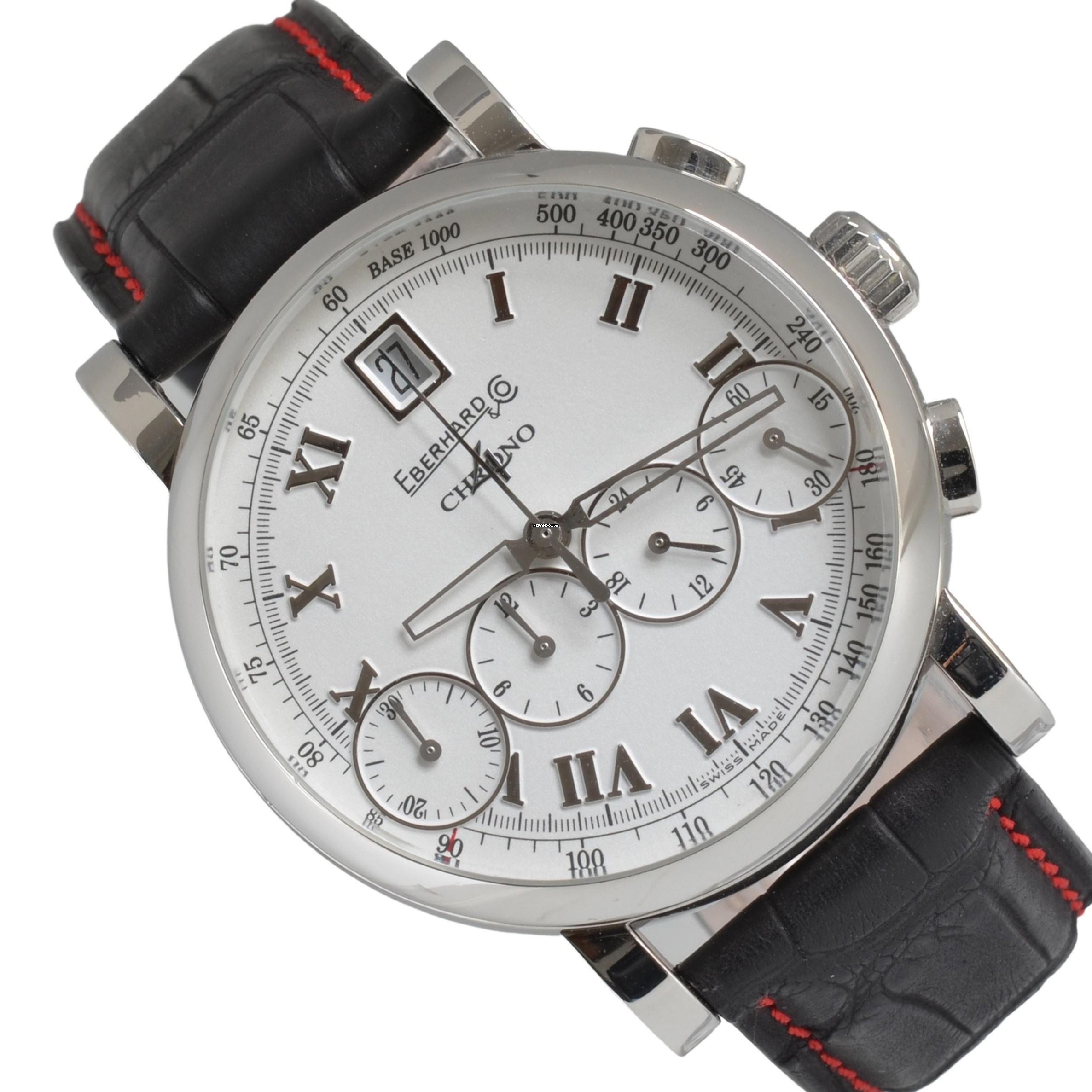 Eberhard & Co. Chrono 4 31042 Bellissimo white dial Full Set