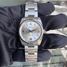 Thumbnail von Rolex Air King 114200 Oyster Perpetual 34MM Soleil silver quadrante SuperLuminova