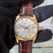 Thumbnail von Rolex Datejust 36 1607 Soleil silver dial yellow gold 18KT