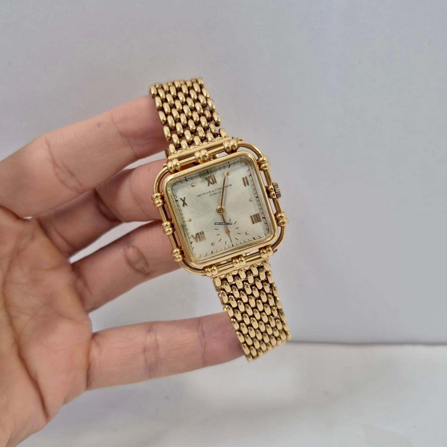 Vacheron Constantin Classic Squared Vintage 18k Gold 30mm Manual Winding