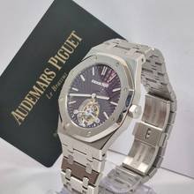 Thumbnail von Audemars Piguet Royal Oak Tourbillon Ultra Thin Evolutive Tapisserie 41mm Corda Completo