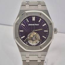 Thumbnail von Audemars Piguet Royal Oak Tourbillon Ultra Thin Evolutive Tapisserie 41mm Corda Completo