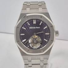 Thumbnail von Audemars Piguet Royal Oak Tourbillon Ultra Thin Evolutive Tapisserie 41mm Corda Completo