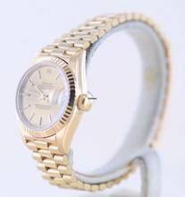 Thumbnail von Rolex Lady-Datejust 18K Gelbgold Champager dial 26mm Lady Presidentband Klassiker