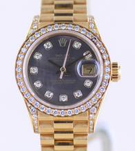 Thumbnail von Rolex Lady-Datejust 18K Gelbgold MOP Dial Diamond Factory 26mm Lady rar B+P
