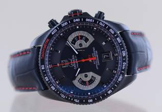Thumbnail von TAG Heuer Grand Carrera Black RS2 Chronograph Date Rotating System B+P rare