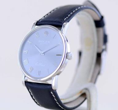 Rolex Cellini 18K 750 Weißgold Hand Wind grey Rhodium Dial Dresswatch