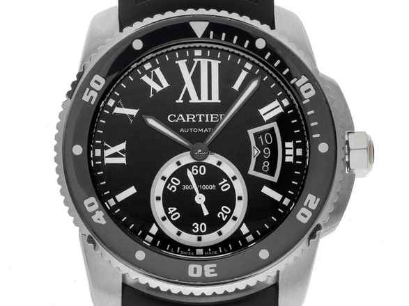 Cartier Calibre de Cartier Diver Ref.3729 2016 Full Set wie Neu Vintage Calibre de Cartier Diver 