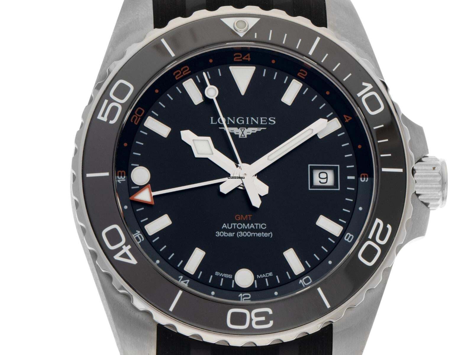 Longines HydroConquest GMT Ref.L3.890.4.56.9 2025 Full Set Ungetragen Hydroconquest GMT Faltschließe