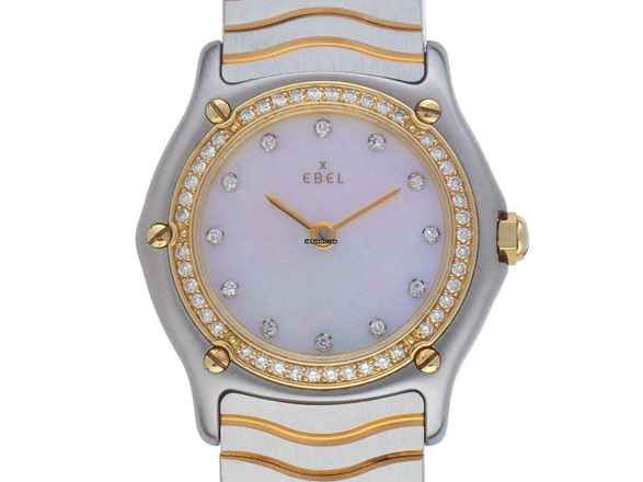 Ebel Classic Lady Ref.181930X 1992 оригинальная коробка очень хорошая винтажная Classic Lady перламутр бриллианты