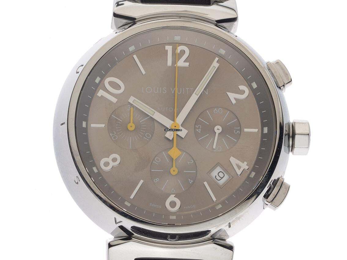 Louis Vuitton Tambour Cronógrafo Ref.Q1122 2008 caja original muy buen estado vintage Tambour Cronógrafo