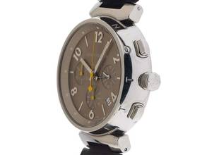 Thumbnail von Louis Vuitton Tambour Cronógrafo Ref.Q1122 2008 caja original muy buen estado vintage Tambour Cronógrafo