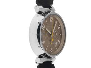 Thumbnail von Louis Vuitton Tambour Cronógrafo Ref.Q1122 2008 caja original muy buen estado vintage Tambour Cronógrafo