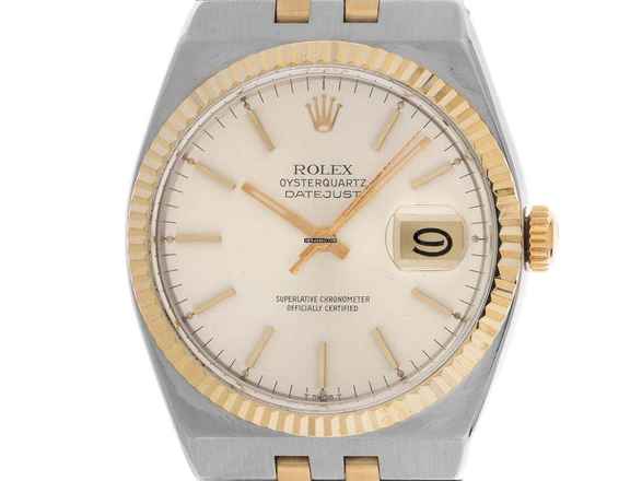 Rolex Datejust Oysterquartz Ref.17013 1986 Pełny zestaw jak nowy Vintage Oysterquartz otwarte 6/9