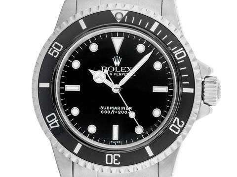  Rolex Submariner (No Date) Bubble Ref.5513 1984 Box&Beschreibung sehr gut Vintage Submariner No Date Bubble 